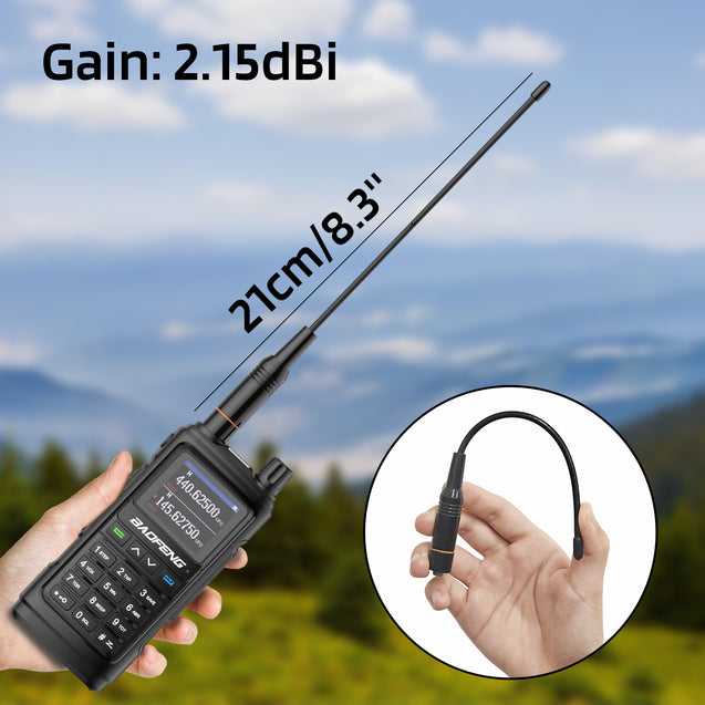 UV-17R with updated 8.3" antenna