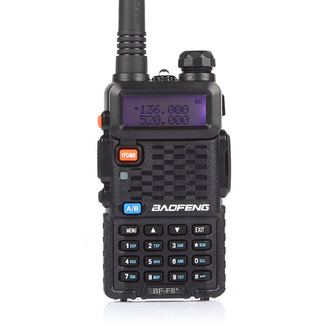 Front view of the BF-F8+ 5W UHF/VHF Radio Baofeng