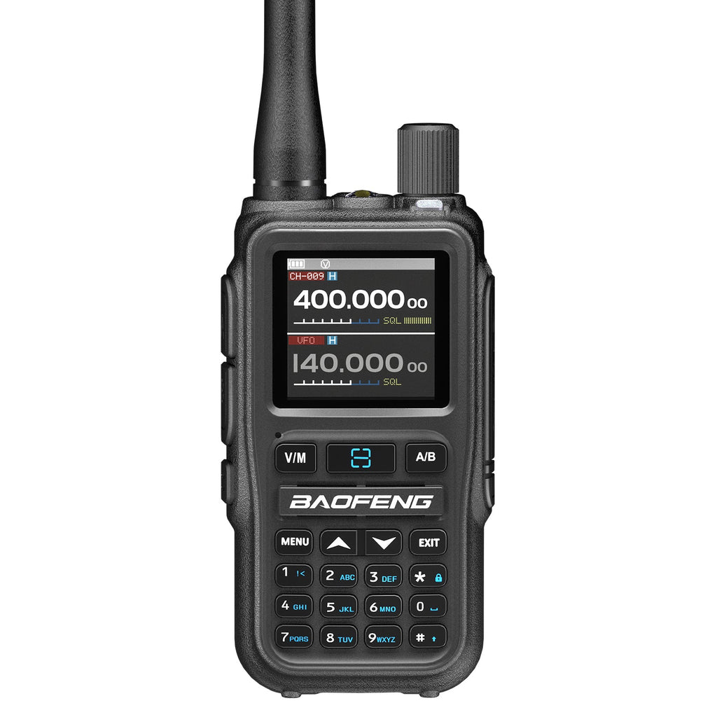 Baofeng GT-5R Mini 5W Dual-Band Handheld Radio, Compact UHF VHF Walkie Talkie met BT App-programmering, 999 kanalen, Dubbele PTT, USB-C Opladen, Airband/FM-ontvanger, Zaklamp, 2-pack