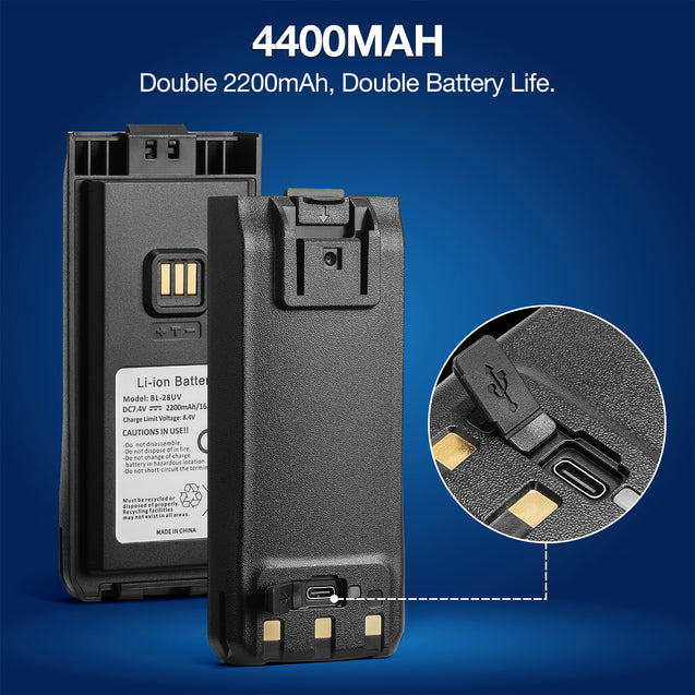Double 2200mAh, Double Battery Life.