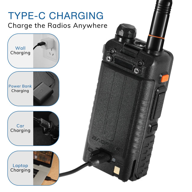 UV-5G Plus supports type-c charging
