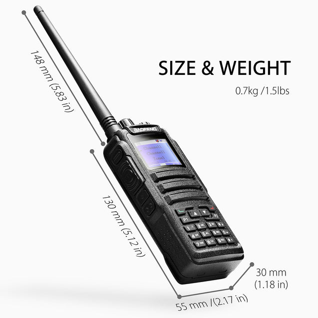 DM-1701 Size & weight