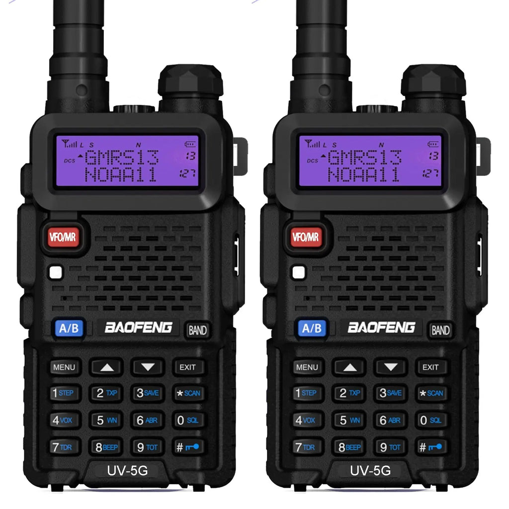 BAOFENG UV-5G (UV-5X) 5W GMRS Radio [1 Pair] Baofeng