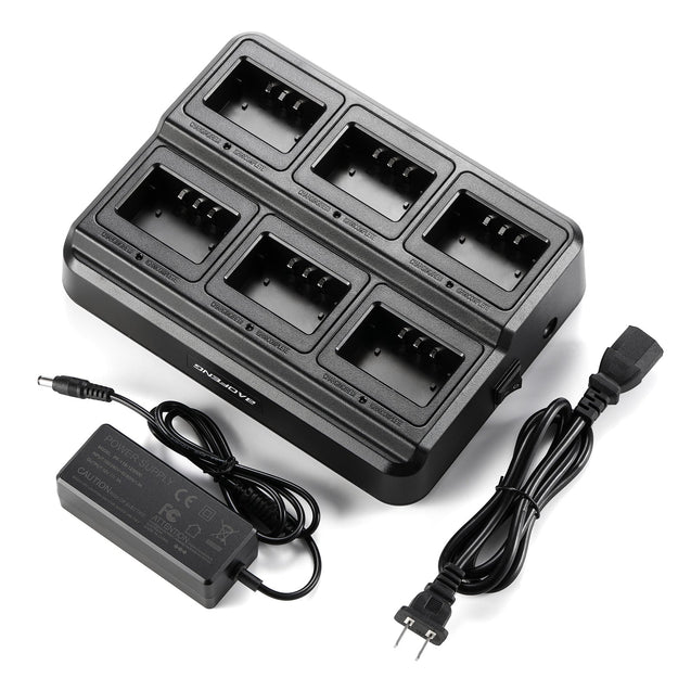 UV-5R Series Six Way Charger package content