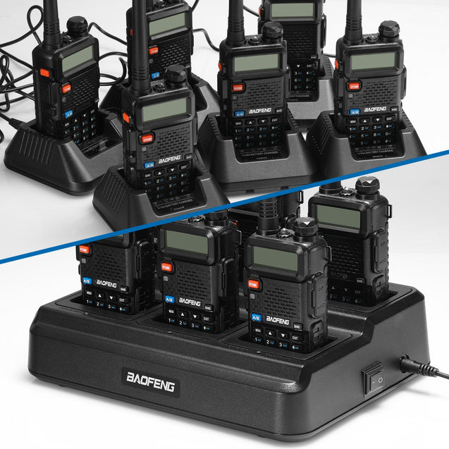 UV-5R Series Six Way Charger with UV-5R