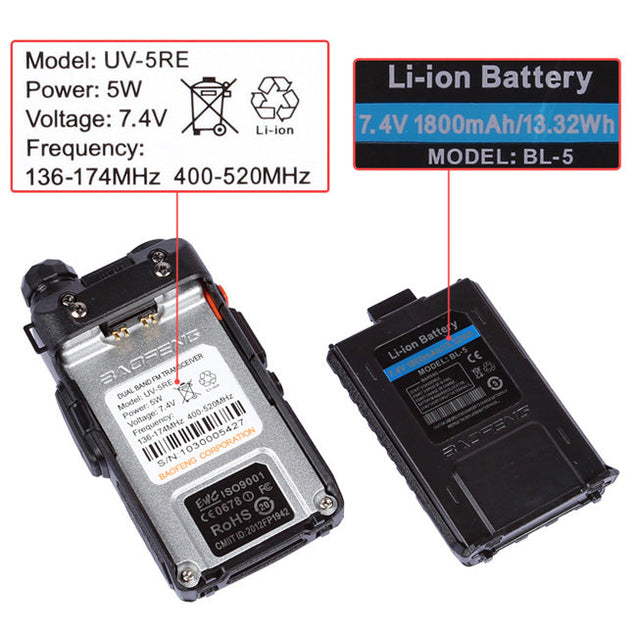 UV-5RE wtih battery