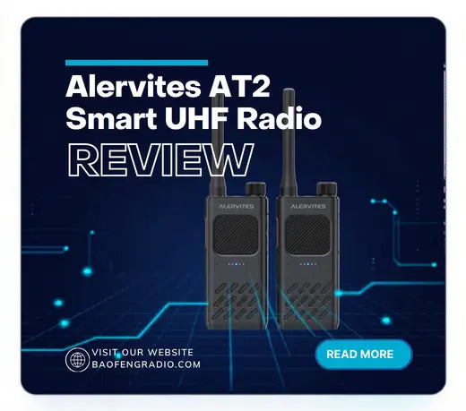 Alervites AT2 Smart UHF Radio Review Baofeng