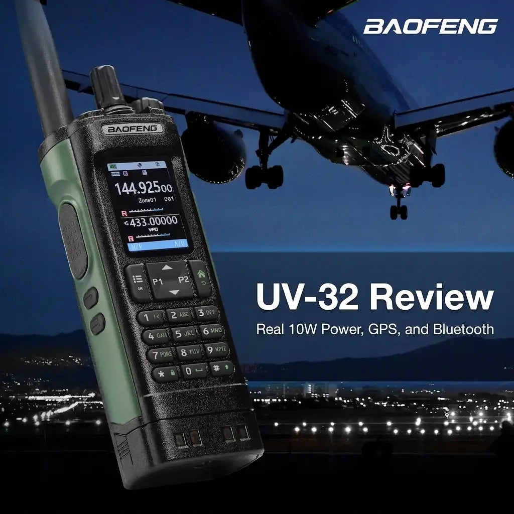Baofeng UV-32 Review: Real 10W Power, GPS, and Bluetooth at an Unbeatable Value