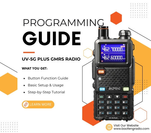 How To Program UV-5G Plus GMRS Radio