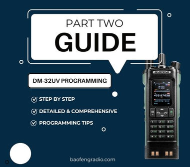 Programming the Baofeng DM-32UV Part Two: Entering Data for DMR