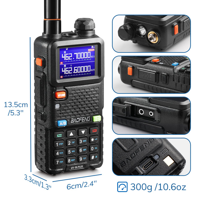 UV-5G Plus 5W GMRS Radio [1 Pair]