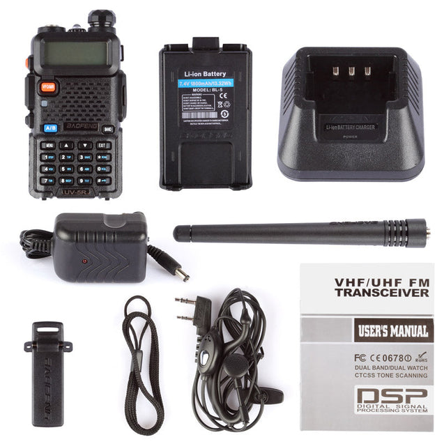 [4 PACKS] BAOFENG UV-5R 5W Dual Band Radio Baofeng