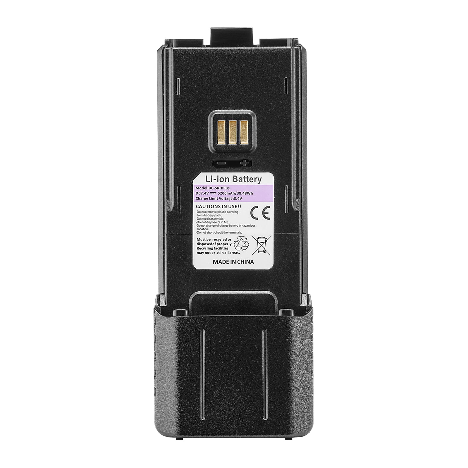 Battery 5200mAh for UV-5G Plus/UV-5RM Plus/K5 Plus with USB-C Port