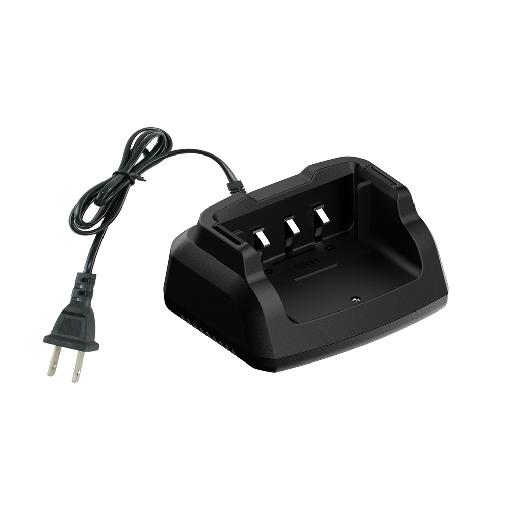 Front view of the Baofeng Original Desktop Charger with Adapter for UV-5RM / UV-5RM Plus / UV-5G Plus / GM-5RH Baofeng