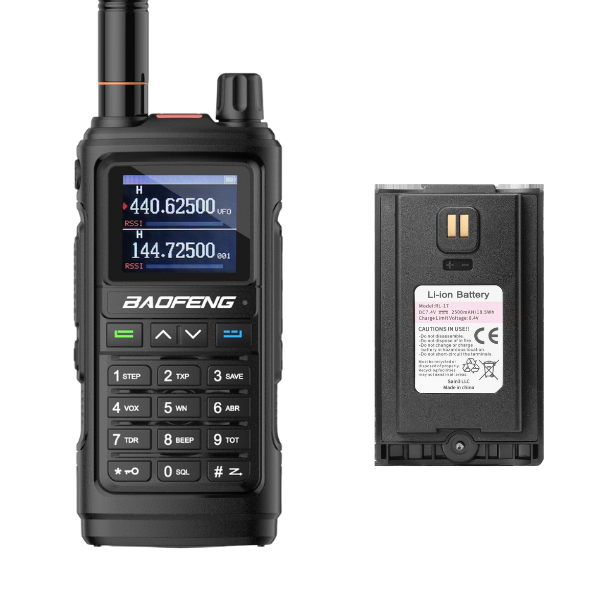 UV-17R Dual Band Radio with 2500mAh 1 Pack Baofeng