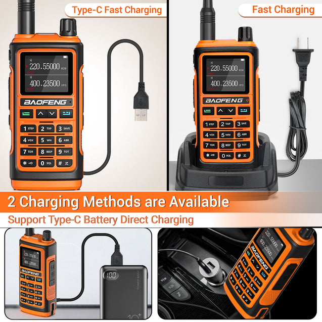 UV-17 supports two charging methods 