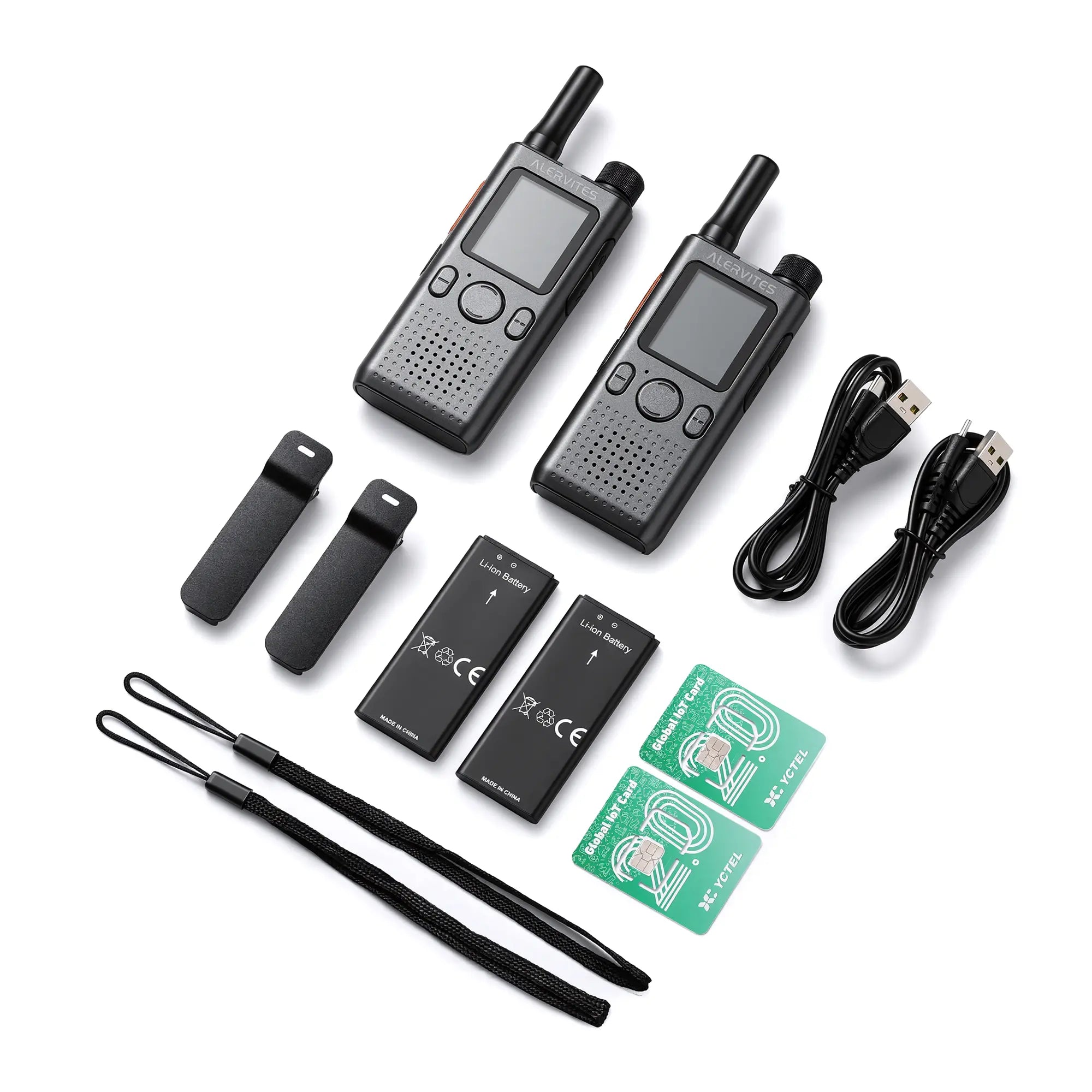 Alervites PoC-AT1 Lifetime Free PoC Radio [2 PCS]