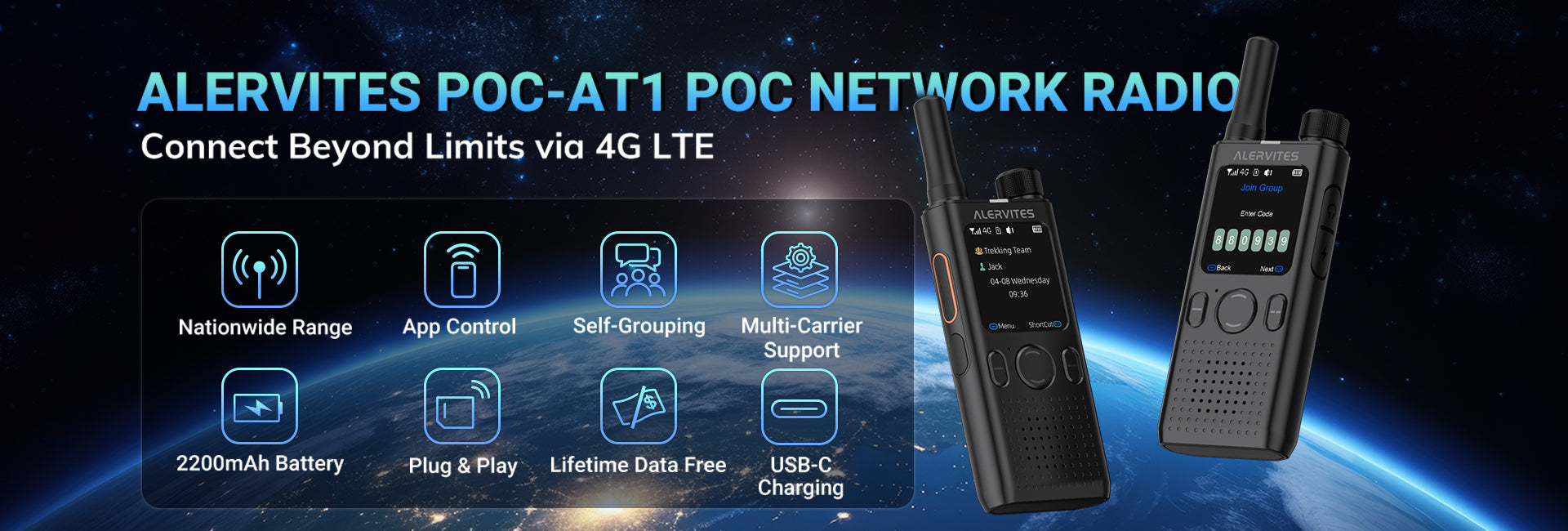 Alervites AT1 POC Network Radio