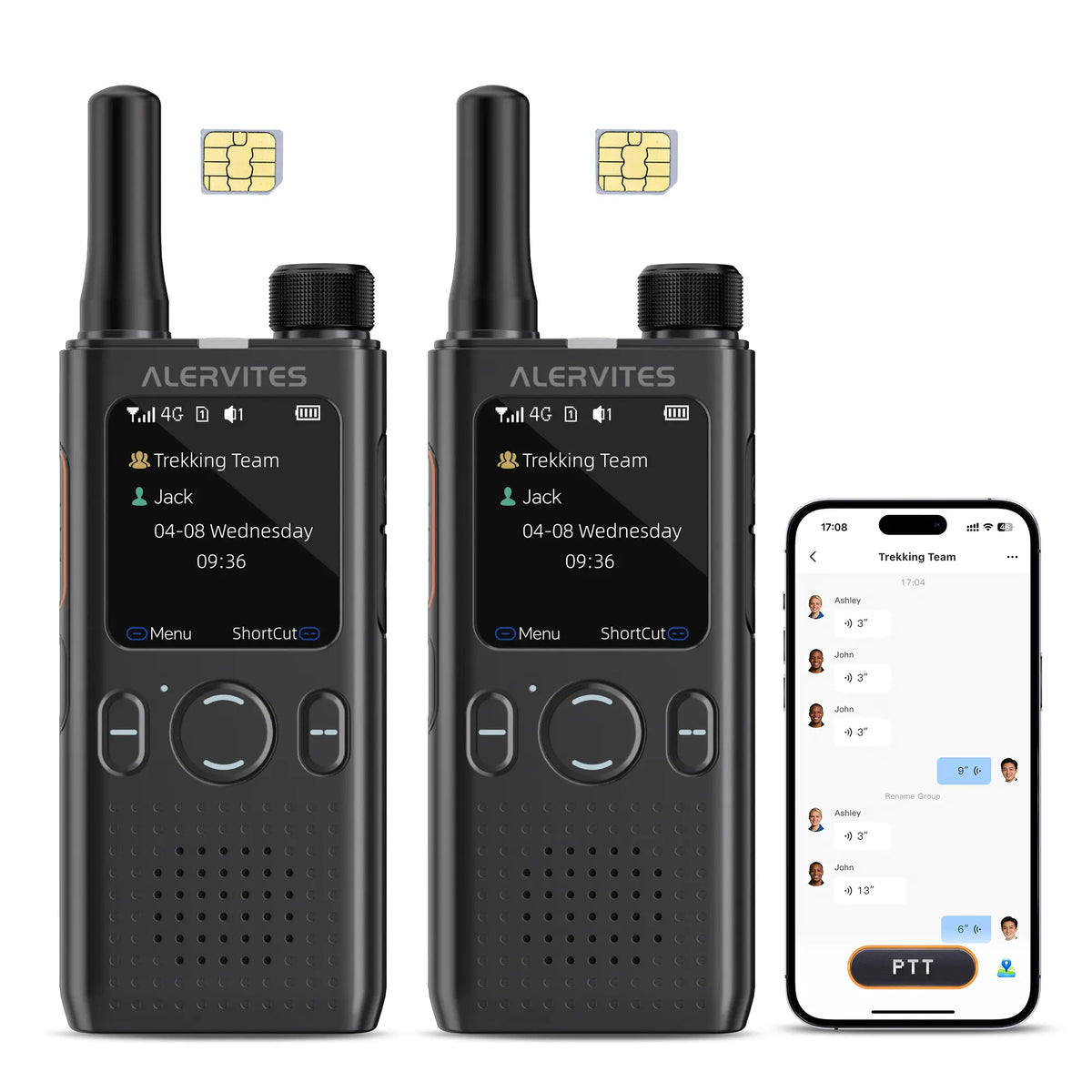 Radiotelefon Alervites AT1 PoC 4G LTE