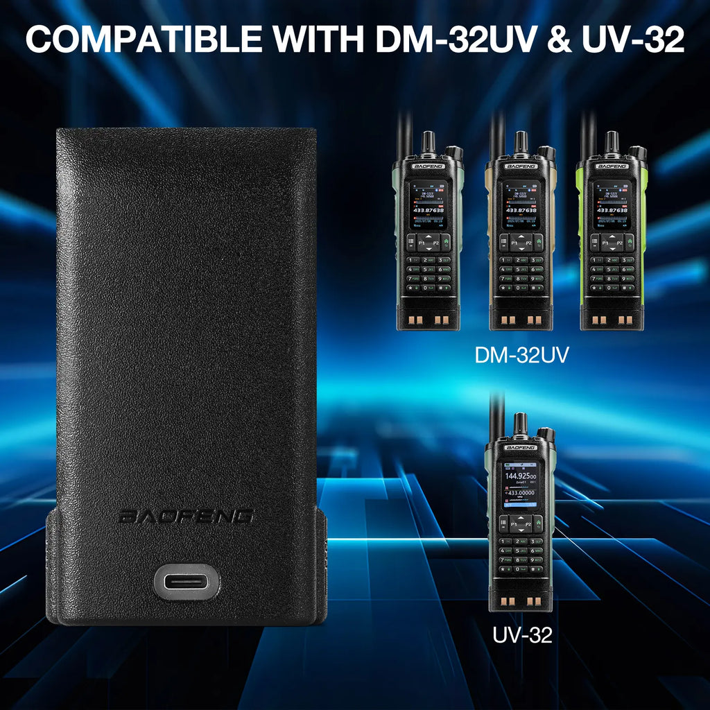 Battery 2500mAh for DM-32UV & UV-32 with USB-C Port