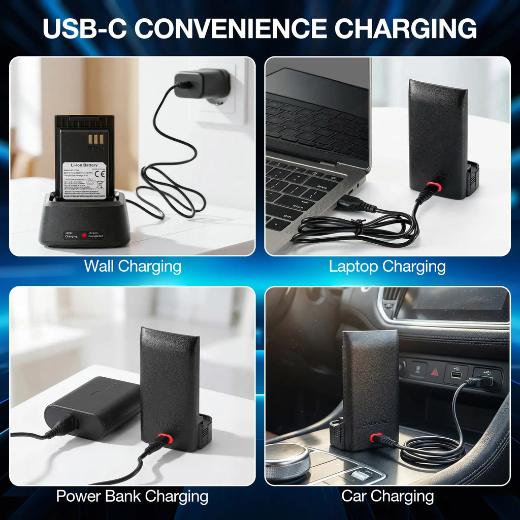 Battery 2500mAh for DM-32UV & UV-32 with USB-C Port