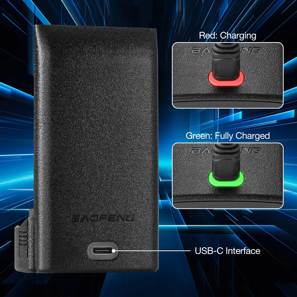 Battery 2500mAh for DM-32UV & UV-32 with USB-C Port