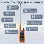 MINI-5 Ham UHF/VHF Handheld Radio [2 PCS]