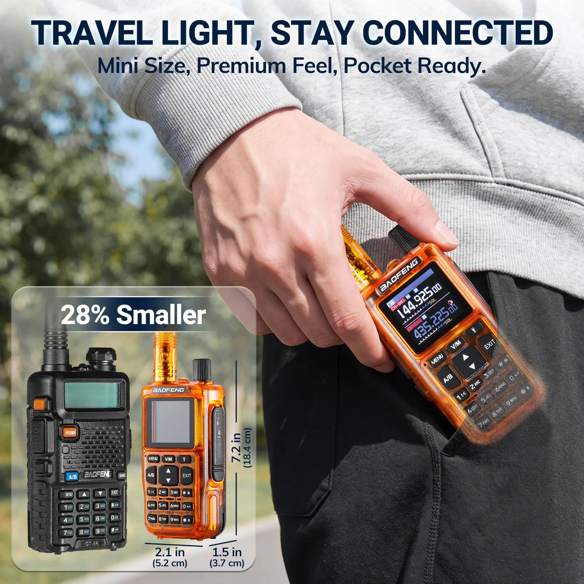 MINI-5 Ham UHF/VHF Handheld Radio [2 PCS]