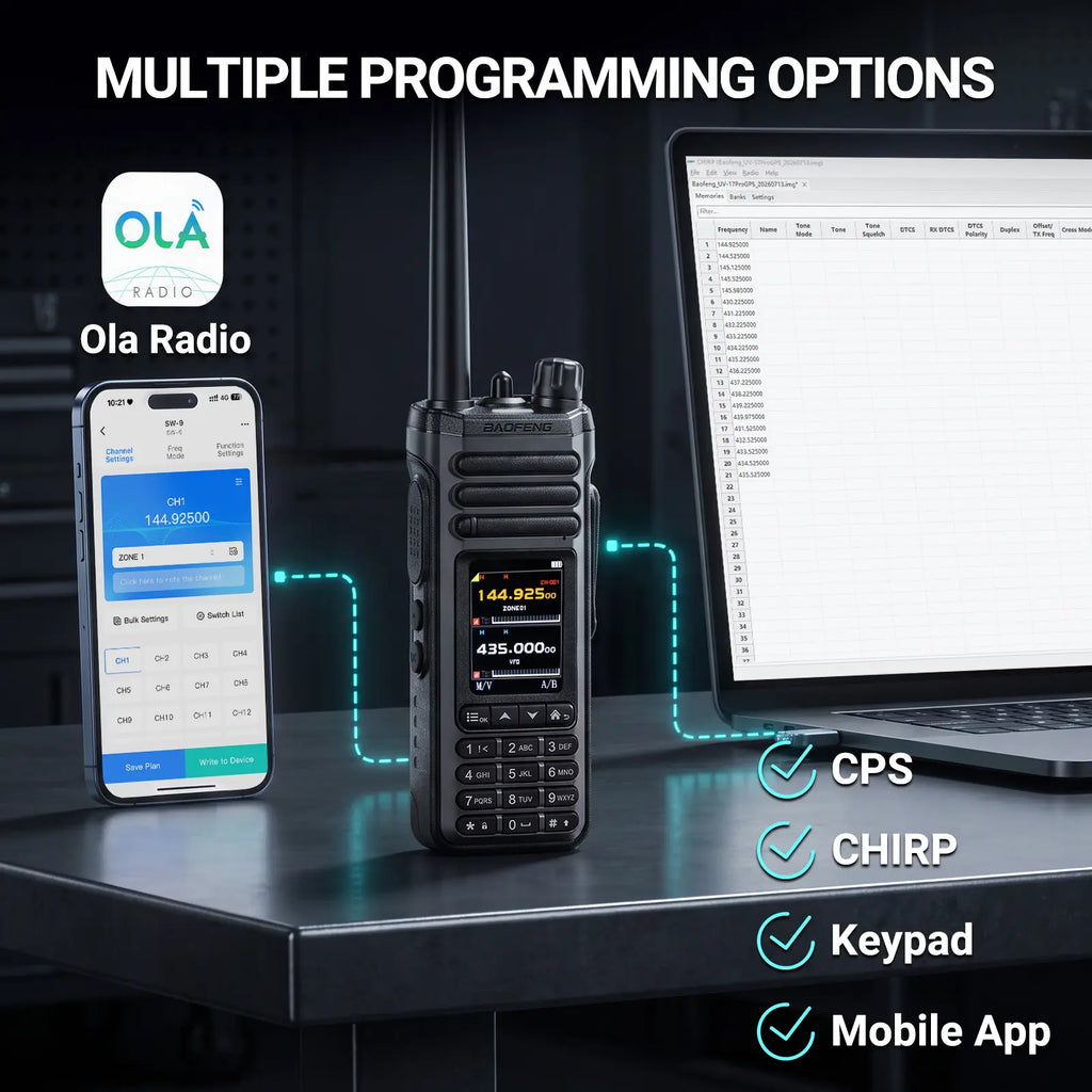 SW-9 10W Tri-Band Ham Radio