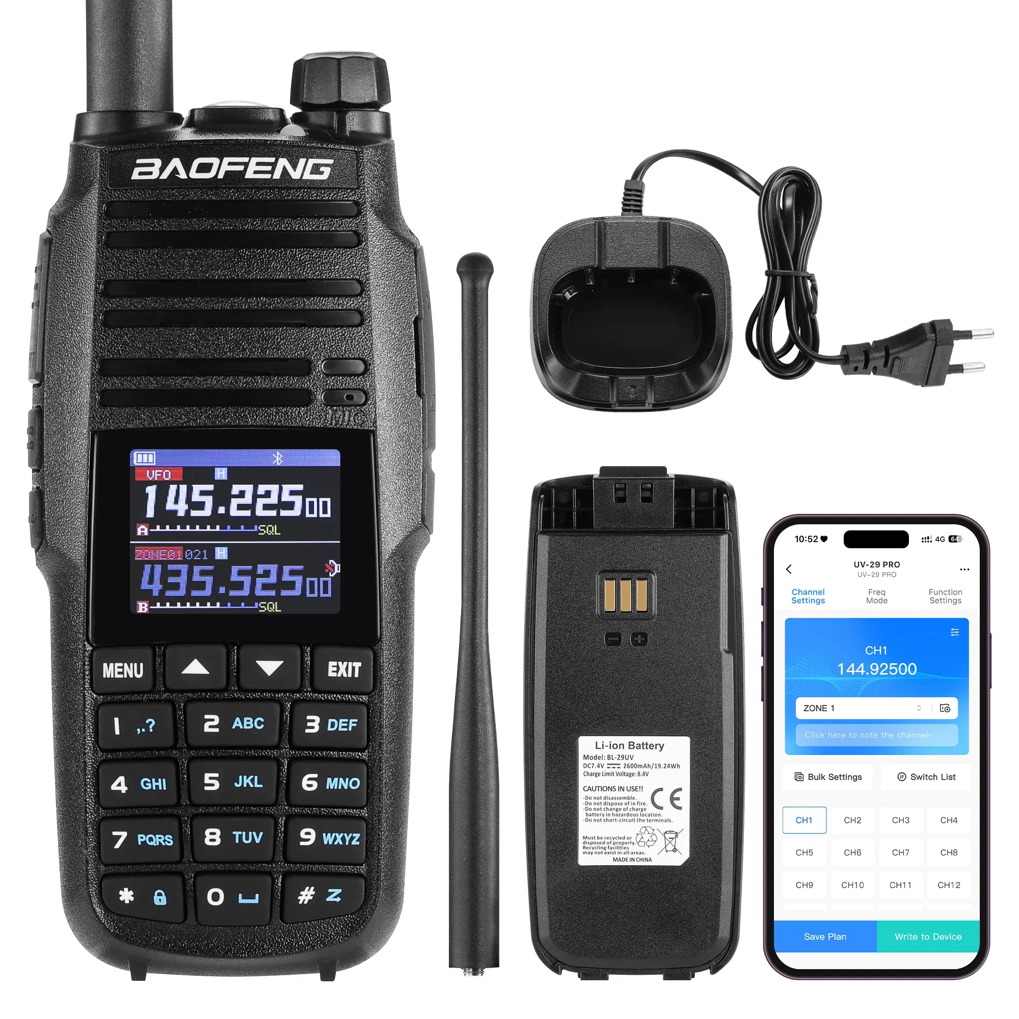 UV-29 Pro 10W UHF/VHF Two-Way Radio