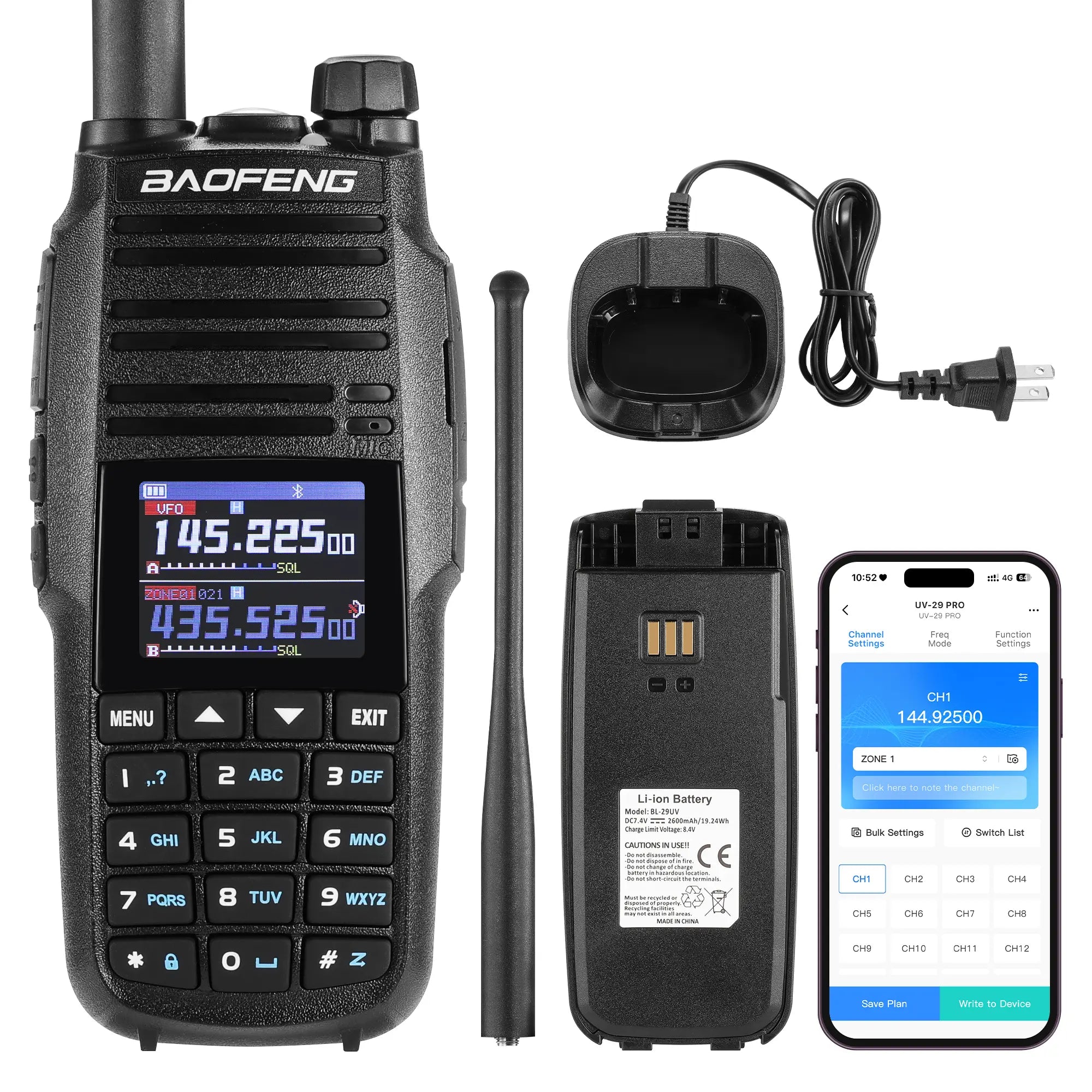 UV-29 Pro 10W UHF/VHF Two-Way Radio