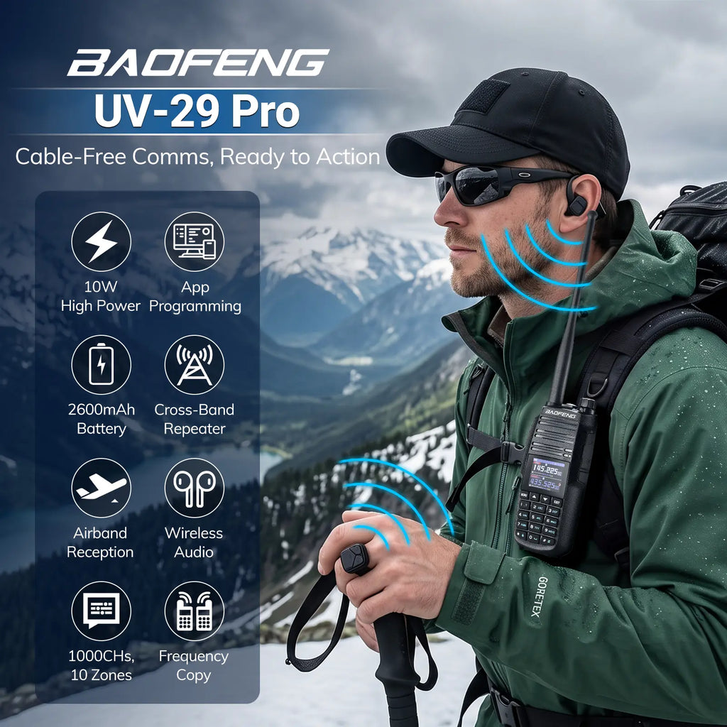 UV-29 Pro 10W UHF/VHF Two-Way Radio