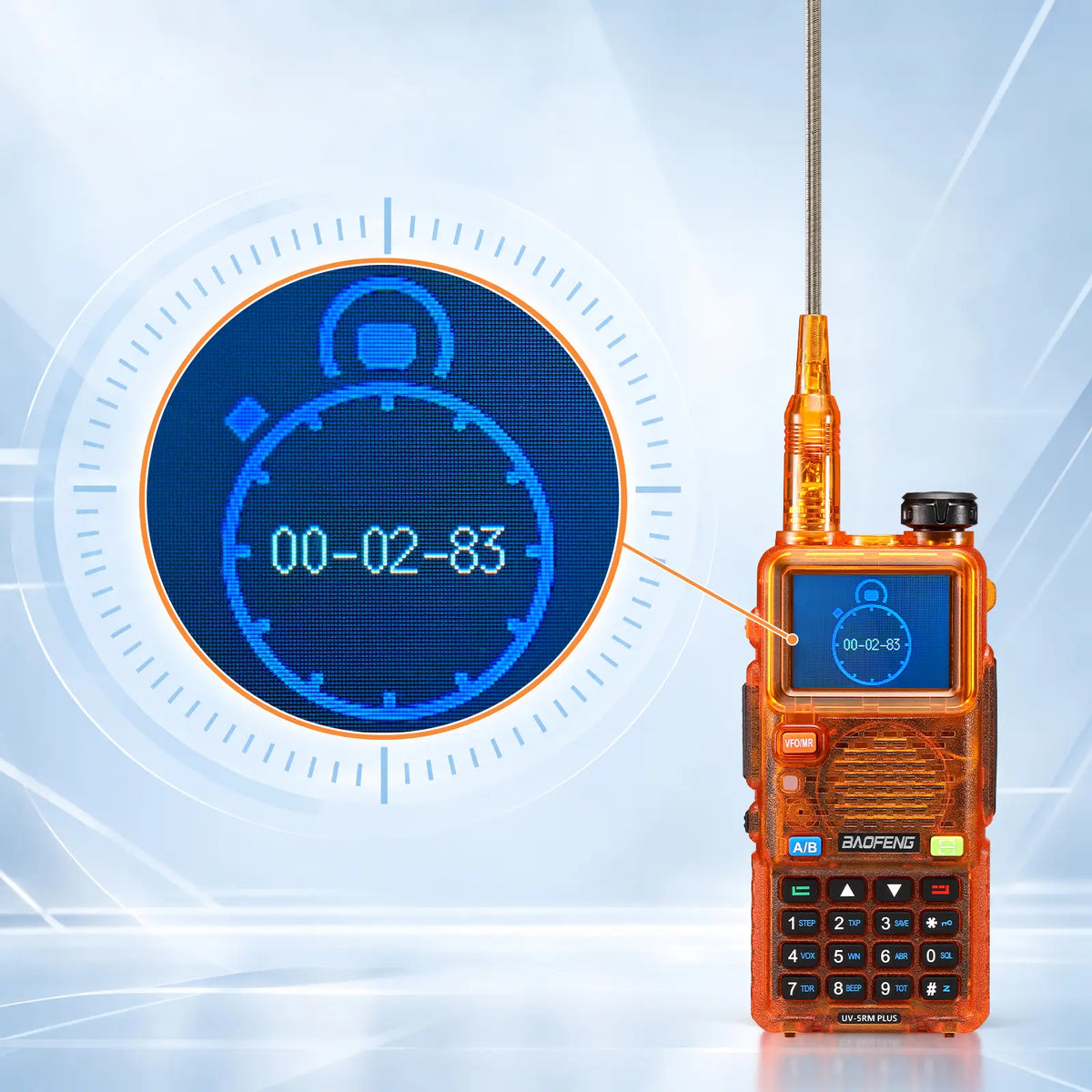 UV-5RM Plus 10W Ham Radio in Orange