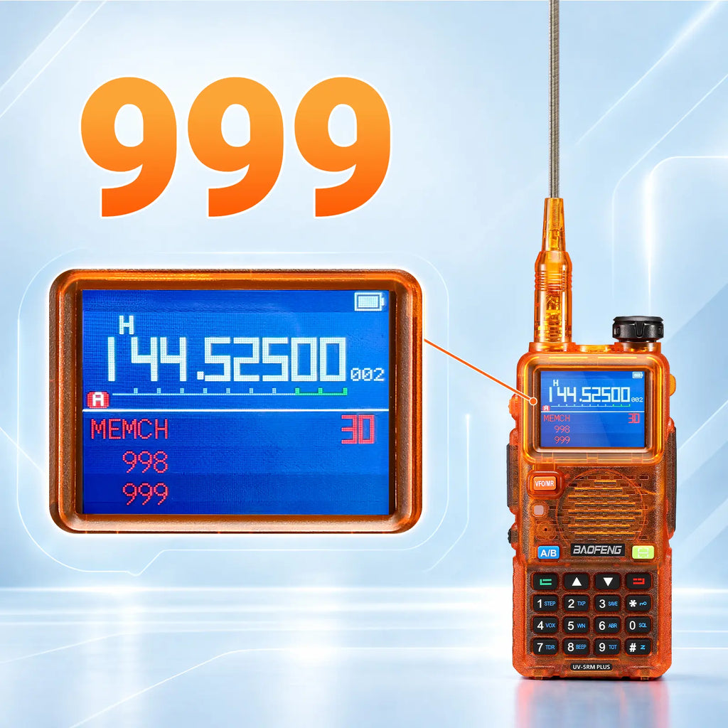 UV-5RM Plus 10W Ham Radio in Orange