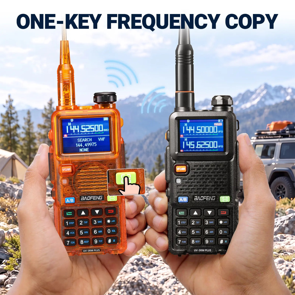 UV-5RM Plus 10W Ham Radio in Orange