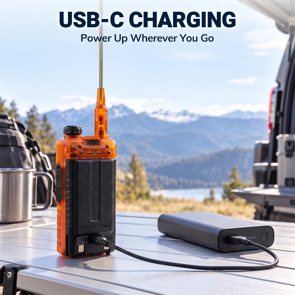 UV-5RM Plus 10W Ham Radio in Orange