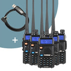 UV-5R Ham Radio [5 Pack + Cable]