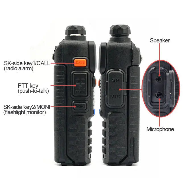 UV-5R Ham Radio [5 Pack + Cable]