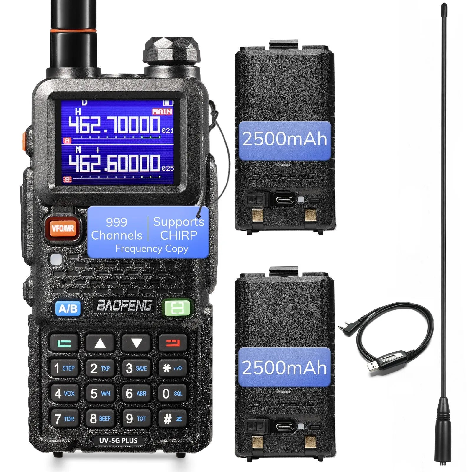 UV-5G Plus 5W GMRS Radio