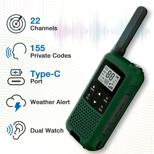 BF-33C Rechargeable FRS Radio Baofeng