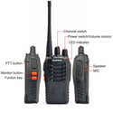 Oreillette En D Avec PTT Pour Talkie-walkie - Compatible Baofeng UV-5R, Kenwood, BF-888S, Etc. - 7