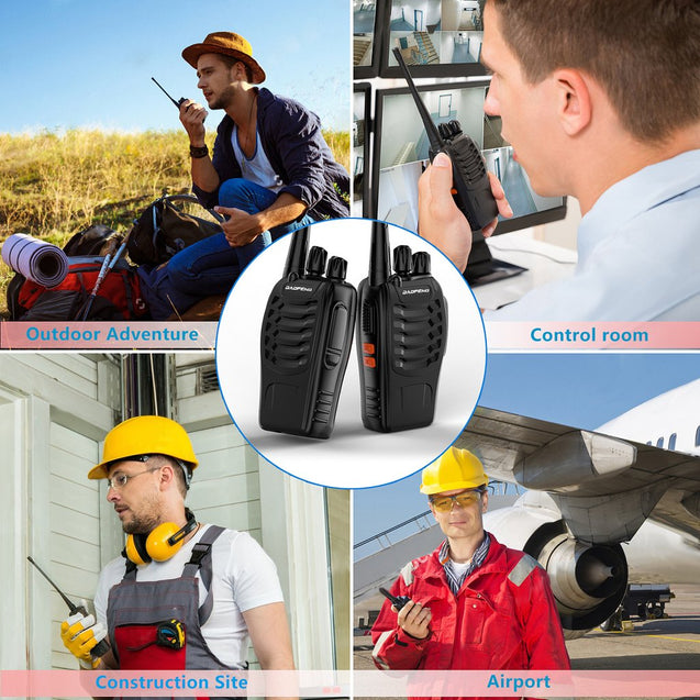 BF-888S [10 Pack + Cable] 5W UHF Radio Baofeng