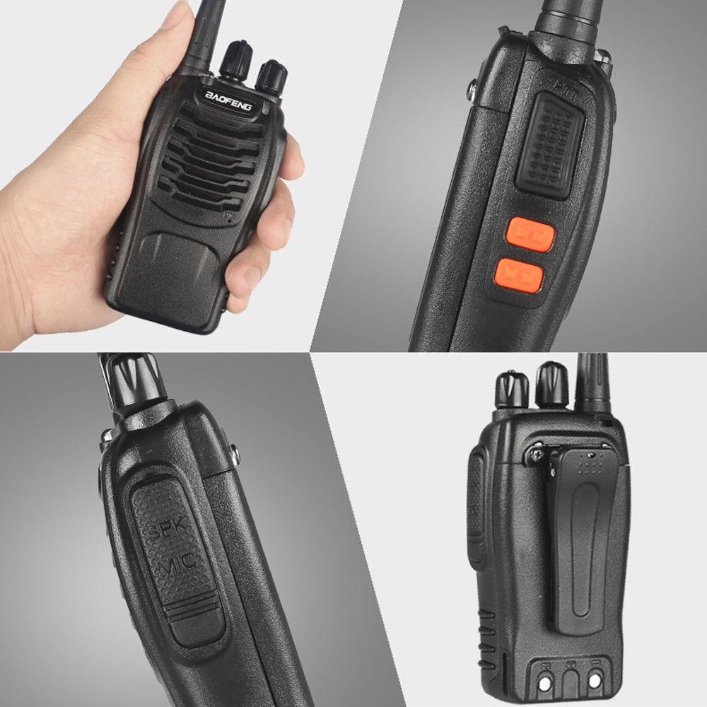 6pcs BAOFENG BF-888S Walkie Talkie for Adults, Long Range Two Way Radio,  1500mAh 16 CH, 6 Radios 6 Earpieces 1 Six-way Charger 1 Cable 