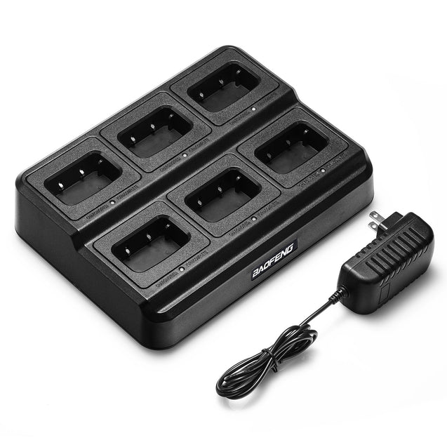 BF-888S [6 Packs + Six-way Charger + Programming Cable] Baofeng