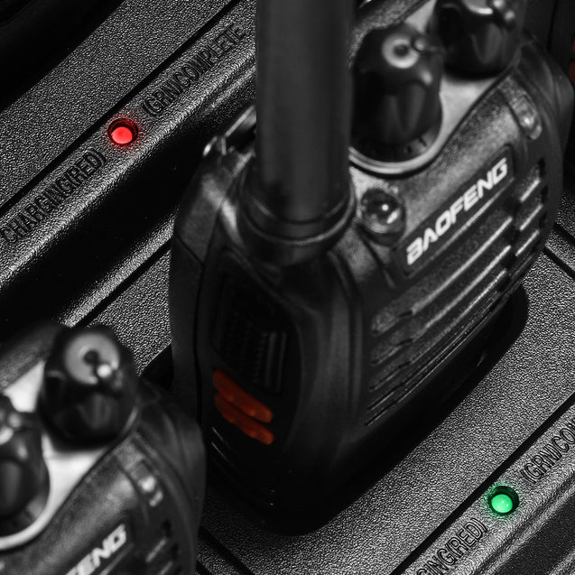 BF-88ST [6 Packs + Six-way Charger + Programming Cable]  charger details