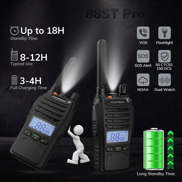 BF-88ST Pro FRS/PMR Radio 2W/0.5W Baofeng