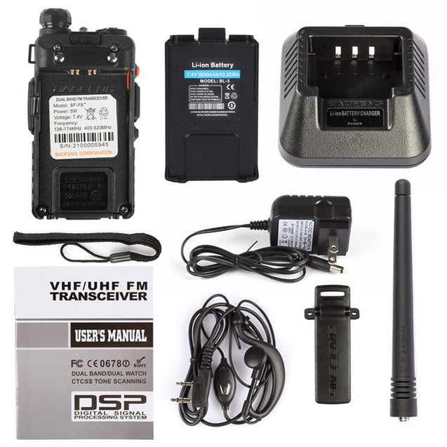 BF-F8+ 5W UHF/VHF Radio Baofeng