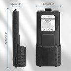 Battery 3800mAh for Baofeng UV-5R Size