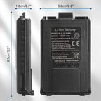 Battery 1800mAh for Baofeng UV-5R size