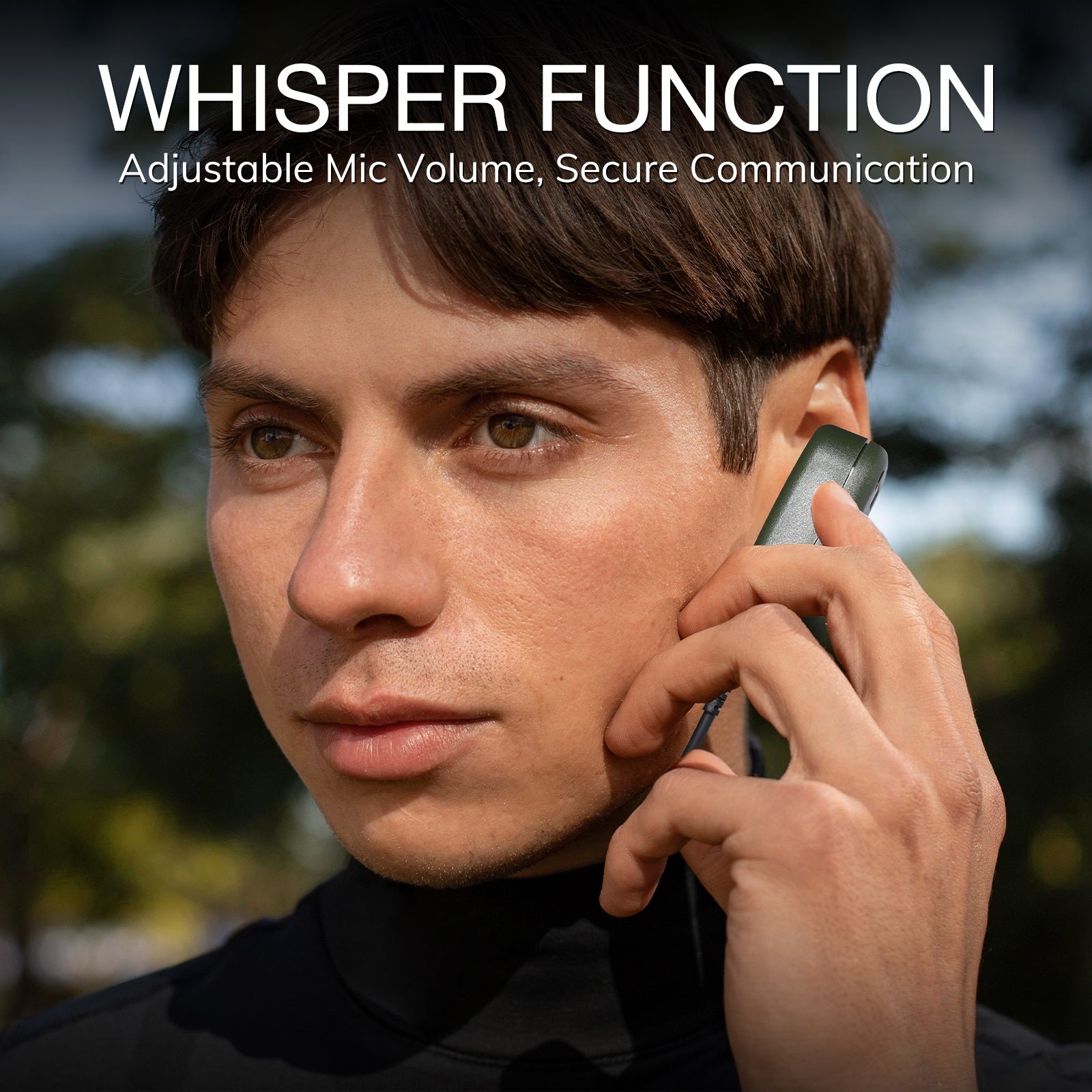 BS-UV25 Tactical Speaker Mic wihsper function